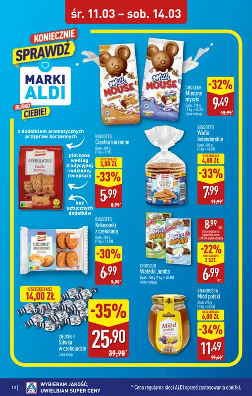 Aldi - gazetka promocyjna Dęblin: WIELKIE OTWARCIE w PH OTO Park już w ŚRODĘ: 11.03! od środy 11.03 do soboty 14.03 - strona 10