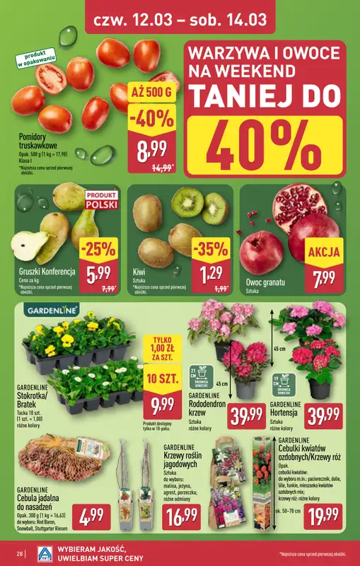 Aldi - gazetka promocyjna Dęblin: WIELKIE OTWARCIE w PH OTO Park już w ŚRODĘ: 11.03! od środy 11.03 do soboty 14.03 - strona 28