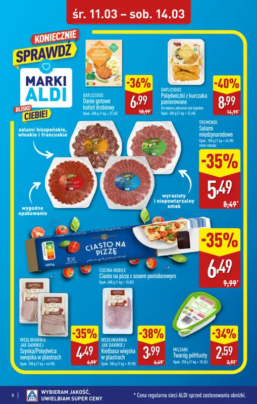 Aldi - gazetka promocyjna Dęblin: WIELKIE OTWARCIE w PH OTO Park już w ŚRODĘ: 11.03! od środy 11.03 do soboty 14.03 - strona 8
