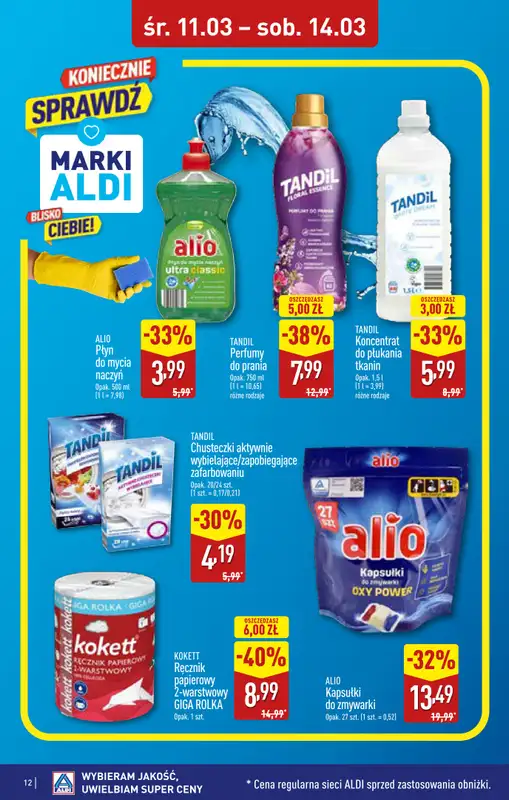 Aldi - gazetka promocyjna Dęblin: WIELKIE OTWARCIE w PH OTO Park już w ŚRODĘ: 11.03! od środy 11.03 do soboty 14.03 - strona 12