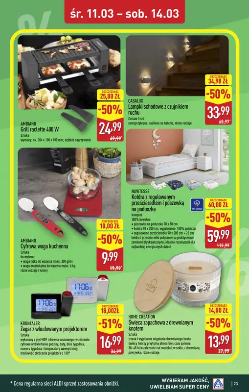 Aldi - gazetka promocyjna Dęblin: WIELKIE OTWARCIE w PH OTO Park już w ŚRODĘ: 11.03! od środy 11.03 do soboty 14.03 - strona 23