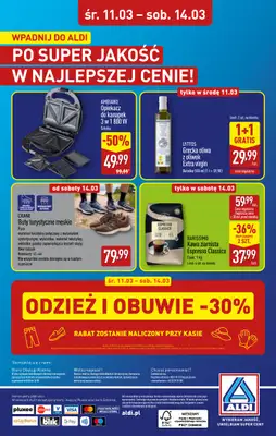 Aldi - gazetka promocyjna Dęblin: WIELKIE OTWARCIE w PH OTO Park już w ŚRODĘ: 11.03! od środy 11.03 do soboty 14.03 - strona 32