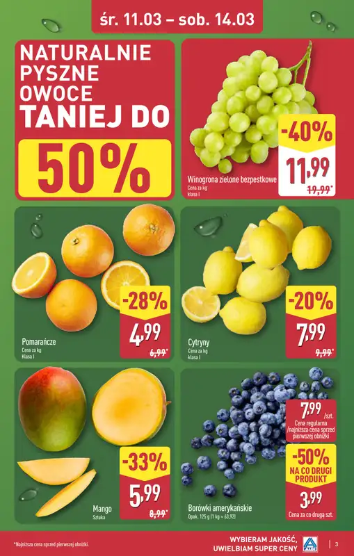 Aldi - gazetka promocyjna Dęblin: WIELKIE OTWARCIE w PH OTO Park już w ŚRODĘ: 11.03! od środy 11.03 do soboty 14.03 - strona 3