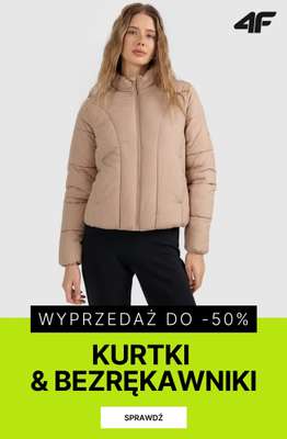 4F - gazetka promocyjna Do -50% na kurtki i bezrękawniki damskie od środy 04.03 