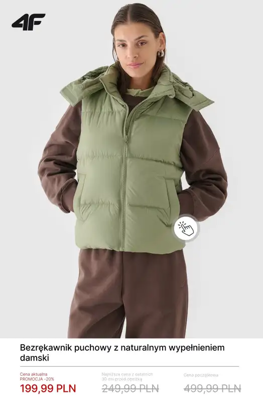 4F - gazetka promocyjna Do -50% na kurtki i bezrękawniki damskie od środy 04.03  - strona 7