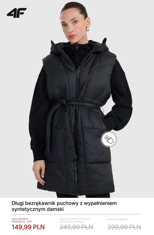 4F - gazetka promocyjna Do -50% na kurtki i bezrękawniki damskie od środy 04.03  - strona 11