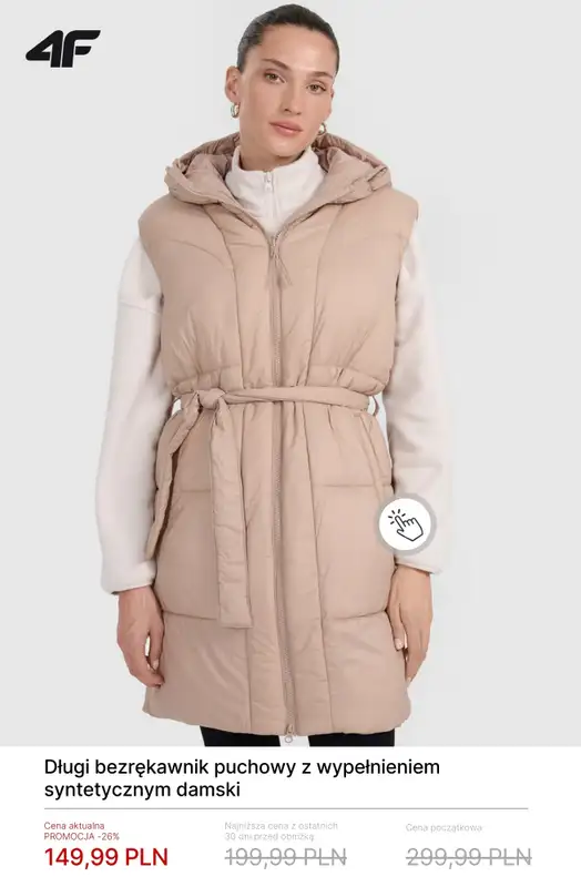4F - gazetka promocyjna Do -50% na kurtki i bezrękawniki damskie od środy 04.03  - strona 5