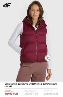 4F - gazetka promocyjna Do -50% na kurtki i bezrękawniki damskie od środy 04.03  - strona 9