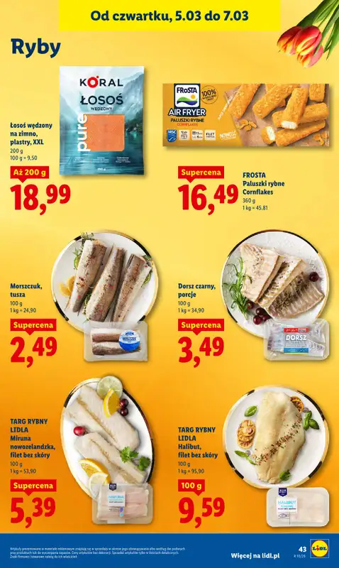 Lidl - gazetka promocyjna Oferta od czwartku od czwartku 05.03 do soboty 07.03 - strona 45