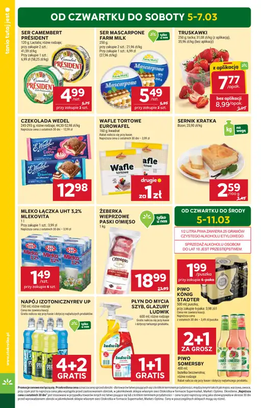 Stokrotka - gazetka promocyjna Gazetka Market od czwartku 05.03 do środy 11.03 - strona 2