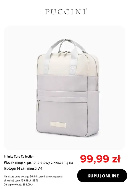 BEST SALE - gazetka promocyjna Puccini | -25% wybrane walizki, kuferki i plecaki od środy 04.03 do niedzieli 15.03 - strona 7