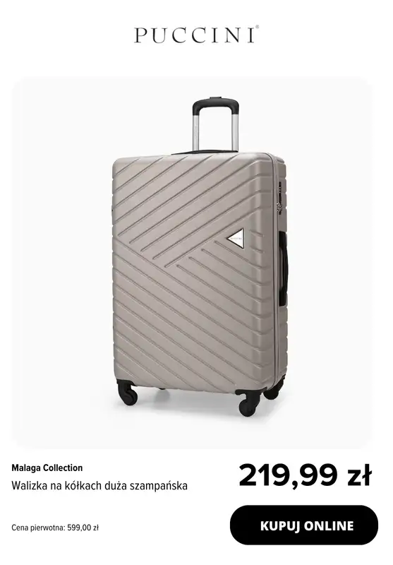 BEST SALE - gazetka promocyjna Puccini | -25% wybrane walizki, kuferki i plecaki od środy 04.03 do niedzieli 15.03 - strona 5