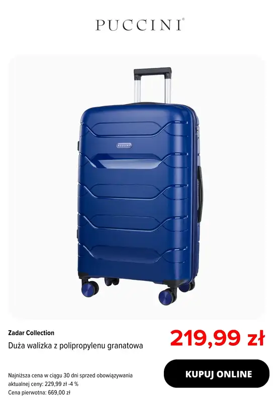 BEST SALE - gazetka promocyjna Puccini | -25% wybrane walizki, kuferki i plecaki od środy 04.03 do niedzieli 15.03 - strona 2