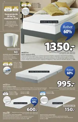 Jysk - gazetka promocyjna Świetna oferta dla domu. Rabat do 60% od środy 04.03 do niedzieli 22.03 - strona 10