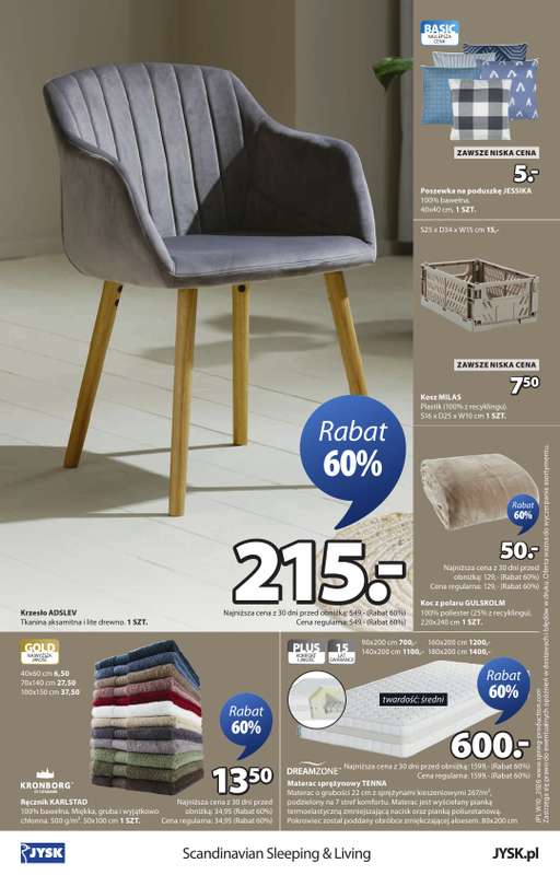 Jysk - gazetka promocyjna Świetna oferta dla domu. Rabat do 60% od środy 04.03 do niedzieli 22.03 - strona 16