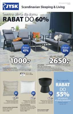 Jysk - gazetka promocyjna Świetna oferta dla domu. Rabat do 60% od środy 04.03 do niedzieli 22.03