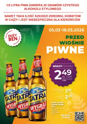 Duży Ben - gazetka promocyjna Gazetka piwna od czwartku 05.03 do środy 18.03