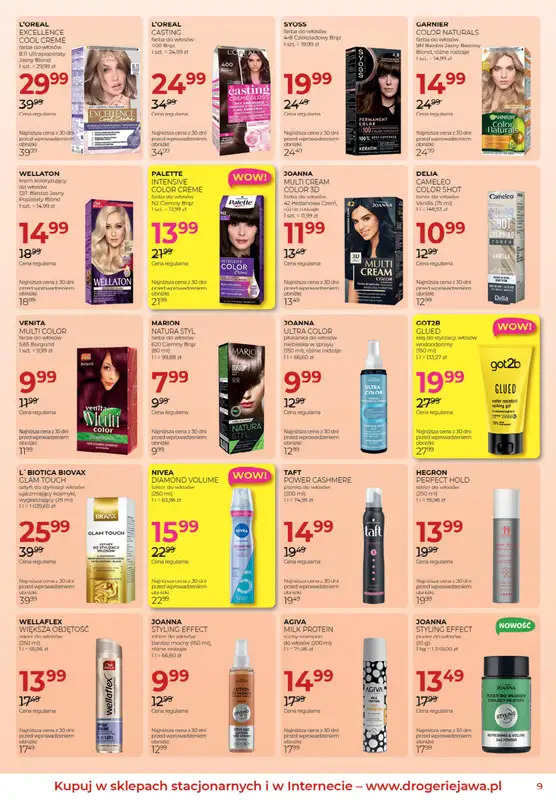 Drogerie Jawa - gazetka promocyjna Gazetka od środy 04.03 do środy 01.04 - strona 9