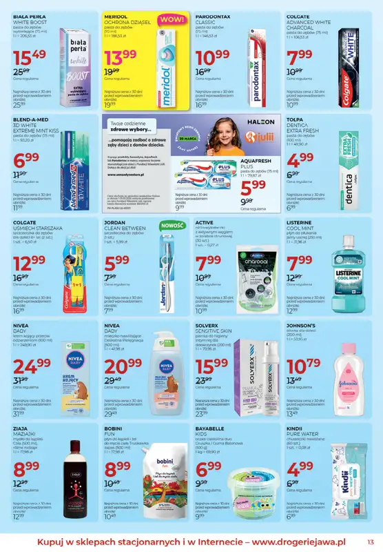 Drogerie Jawa - gazetka promocyjna Gazetka od środy 04.03 do środy 01.04 - strona 13