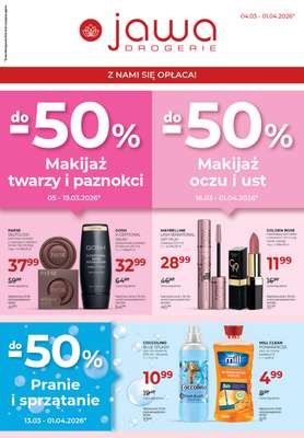 Drogerie Jawa - gazetka promocyjna Gazetka od środy 04.03 do środy 01.04