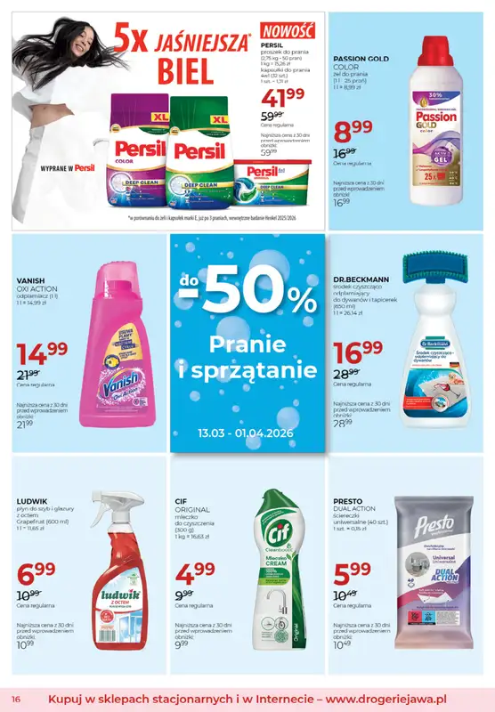 Drogerie Jawa - gazetka promocyjna Gazetka od środy 04.03 do środy 01.04 - strona 16