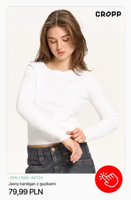 Cropp - gazetka promocyjna -25% na wybrane produkty przy zakupach od 160 PLN od środy 04.03  - strona 3