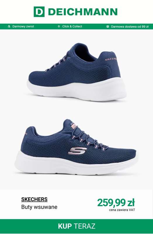 Deichmann - gazetka promocyjna Sneakersy damskie Skechers od środy 04.03  - strona 3
