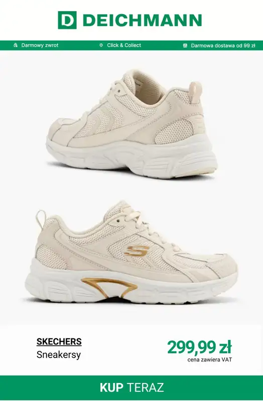 Deichmann - gazetka promocyjna Sneakersy damskie Skechers od środy 04.03  - strona 12