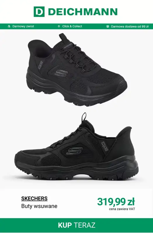 Deichmann - gazetka promocyjna Sneakersy damskie Skechers od środy 04.03  - strona 6