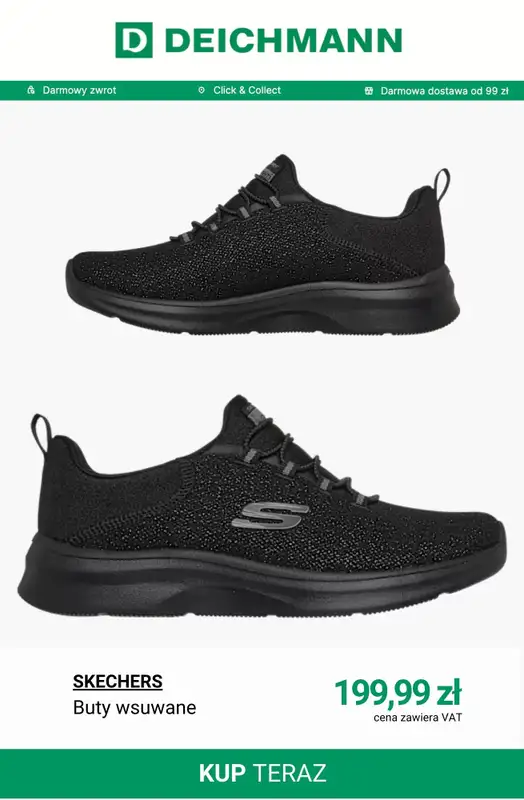 Deichmann - gazetka promocyjna Sneakersy damskie Skechers od środy 04.03  - strona 9