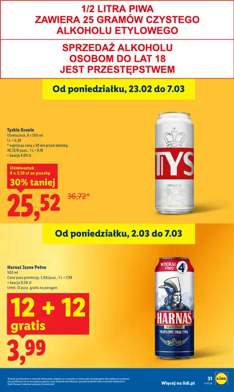 Lidl - gazetka promocyjna Oferta od czwartku od czwartku 05.03 do soboty 07.03 - strona 31