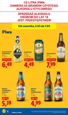 Lidl - gazetka promocyjna Oferta od czwartku od czwartku 05.03 do soboty 07.03 - strona 60