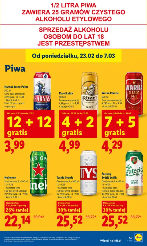 Lidl - gazetka promocyjna Oferta od czwartku od czwartku 05.03 do soboty 07.03 - strona 61