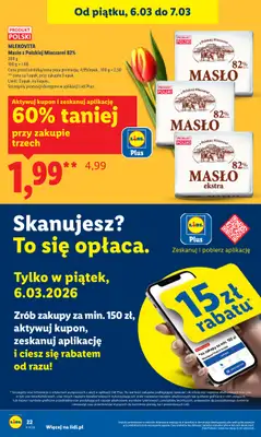 Lidl - gazetka promocyjna Oferta od czwartku od czwartku 05.03 do soboty 07.03 - strona 22