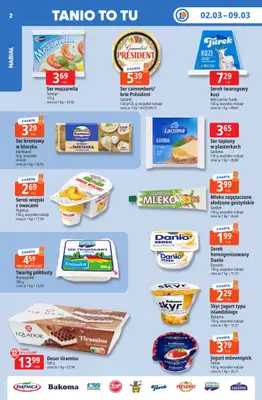 Leclerc - gazetka promocyjna Oferta E.Leclerc I Tanio to tu! od wtorku 03.03 do poniedziałku 09.03 - strona 2