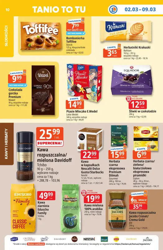 Leclerc - gazetka promocyjna Oferta E.Leclerc I Tanio to tu! od wtorku 03.03 do poniedziałku 09.03 - strona 9