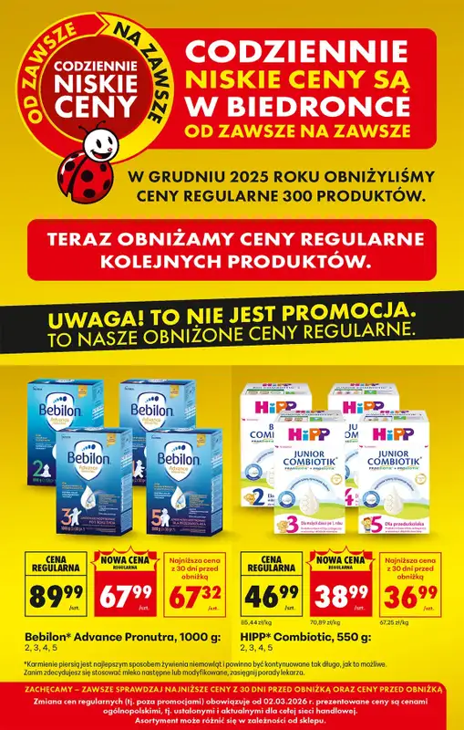 Biedronka - gazetka promocyjna Obniżamy ceny regularne od poniedziałku 02.03  - strona 6