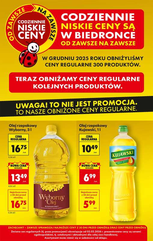 Biedronka - gazetka promocyjna Obniżamy ceny regularne od poniedziałku 02.03  - strona 2