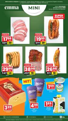 emma MARKET - gazetka promocyjna Plakaty promocyjne Emma Mini od czwartku 05.03 do środy 11.03