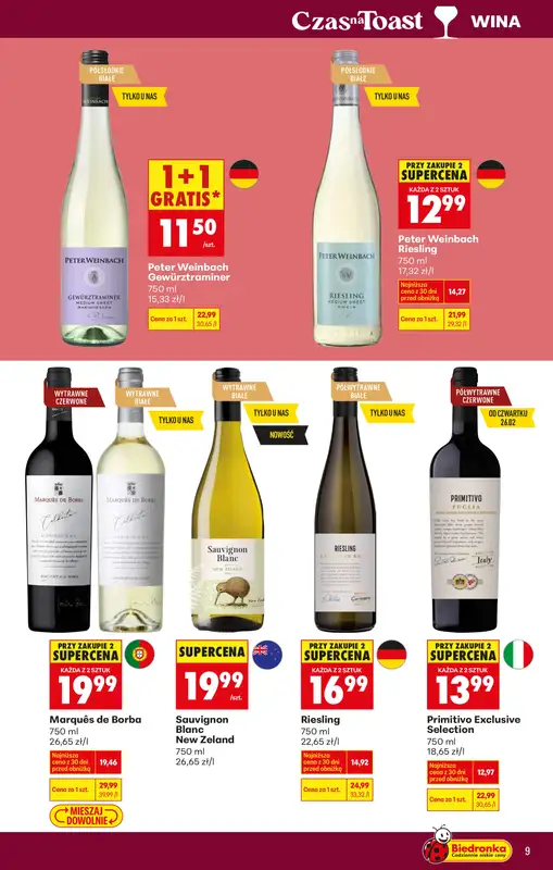 Biedronka - gazetka promocyjna Czas na toast od poniedziałku 23.02 do soboty 07.03 - strona 11