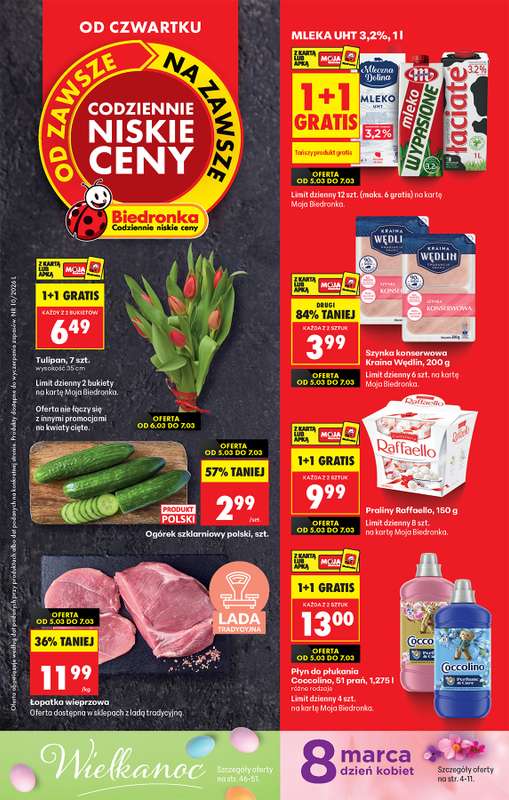 Biedronka - gazetka promocyjna Od czwartku, Z ladą tradycyjną od czwartku 05.03 do środy 11.03