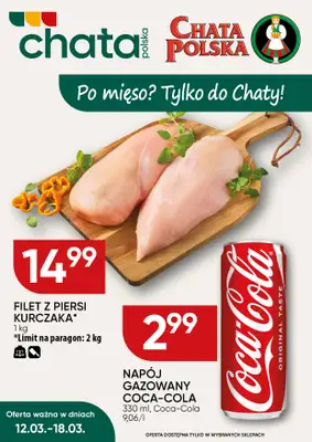 Chata Polska - gazetka promocyjna Plakat promocyjny od czwartku 12.03 do środy 18.03
