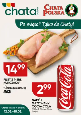 Chata Polska - gazetka promocyjna Plakat promocyjny od czwartku 12.03 do środy 18.03