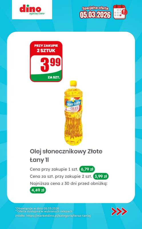 Dino - gazetka promocyjna Specjalna oferta na 05.03.2026 - promocje spoza gazetki od czwartku 05.03 do czwartku 05.03 - strona 3