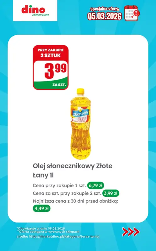 Dino - gazetka promocyjna Specjalna oferta na 05.03.2026 - promocje spoza gazetki   - strona 3