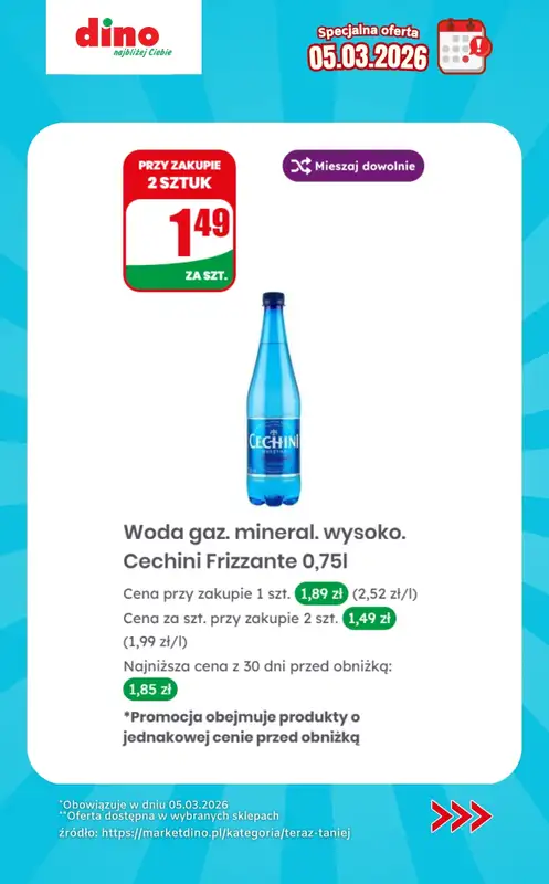 Dino - gazetka promocyjna Specjalna oferta na 05.03.2026 - promocje spoza gazetki od czwartku 05.03 do czwartku 05.03 - strona 7