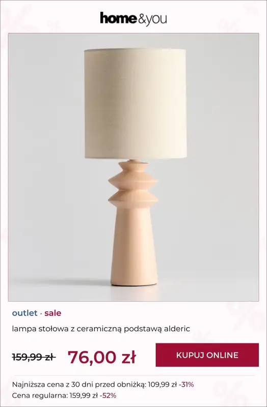 home&you - gazetka promocyjna OUTLET od czwartku 05.03  - strona 10