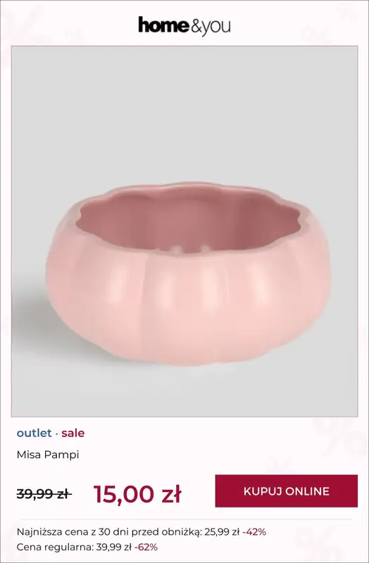 home&you - gazetka promocyjna OUTLET od czwartku 05.03  - strona 6