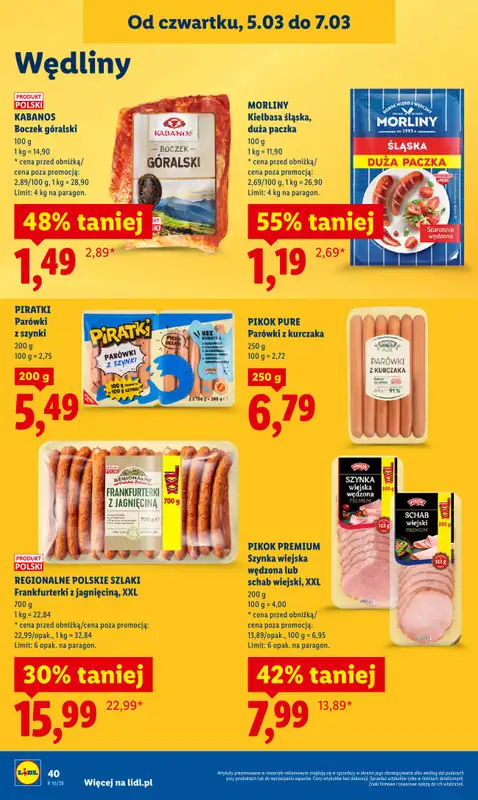 Lidl - gazetka promocyjna Oferta od czwartku od czwartku 05.03 do soboty 07.03 - strona 44