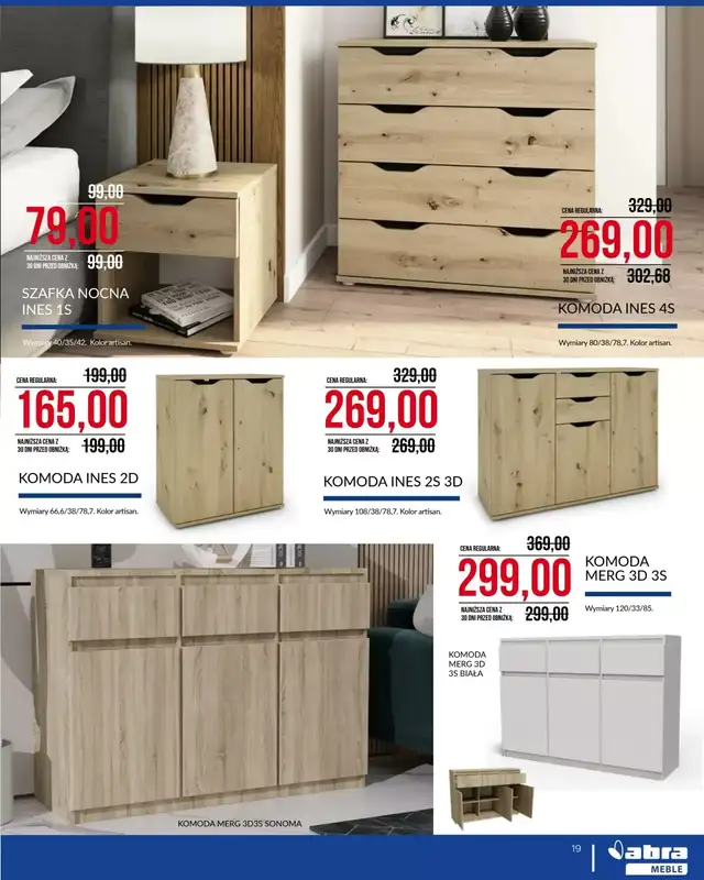 Abra Meble - gazetka promocyjna Cenowe cięcie! od środy 04.03 do wtorku 31.03 - strona 19